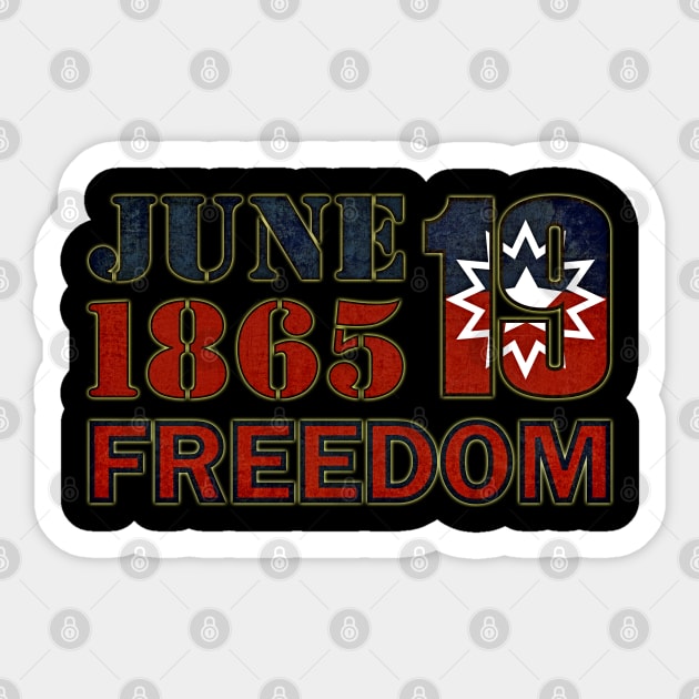 Juneteenth real Sticker by Mr.FansArt